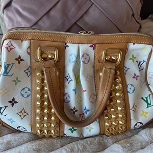 Louis Vuitton Courtney MM Multicolor White